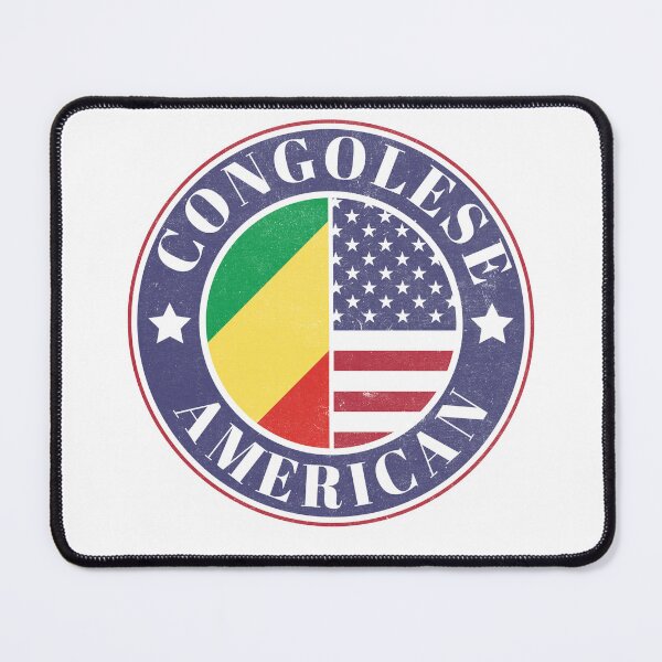 Item preview, Proud Congolese-American Badge - Republic of the Congo Flag designed and sold by chrisrivait.