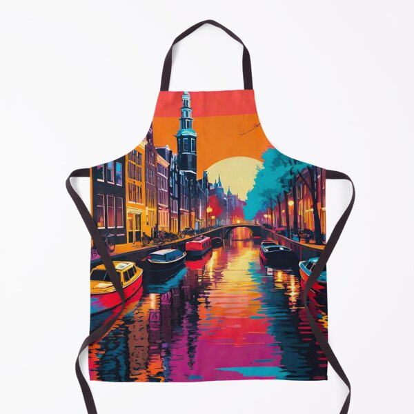 Item preview, Vibrant Waterways: Colorful Canals of Amsterdam designed and sold by GrizzlyCollective.