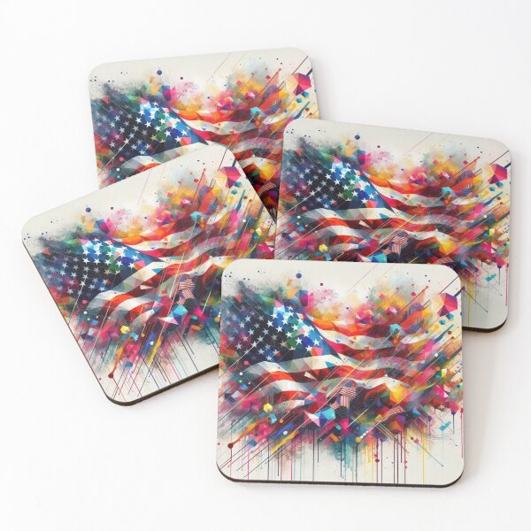 Item preview, Geometric explosion of patriotism designed and sold by Lyavalio.