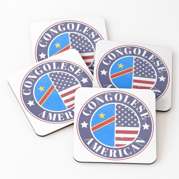 Item preview, Proud Congolese-American Badge - Democratic Republic of the Congo Flag designed and sold by chrisrivait.