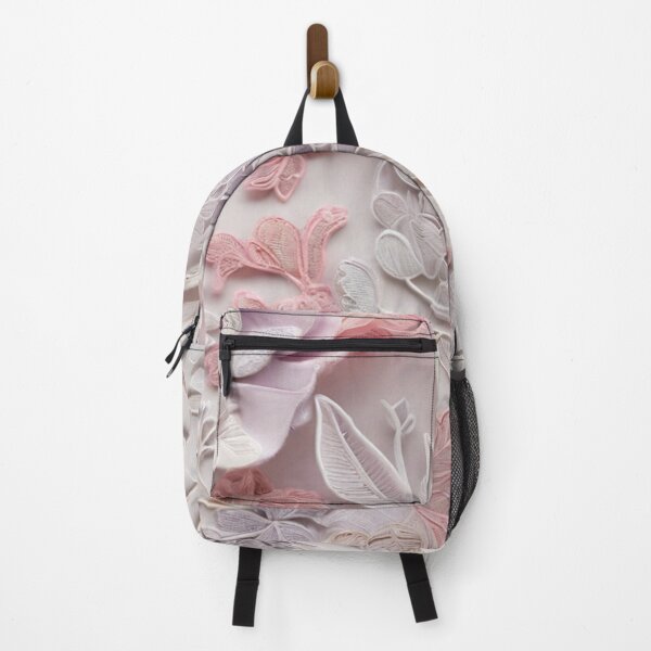 Item preview, Ethereal Blooms: Enchanting Babypink, Purple, and Gray Floral Lace Design designed and sold by roon-ai.