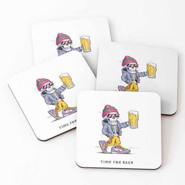 Artikelvorschau, Alkoholfreies Bierliebhaber-Skelett – Cartoon-Design für Fans ungewöhnlicher Accessoires entworfen und verkauft von GL!TCH LAB.