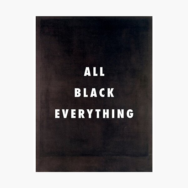 Item preview, All Black Everything designed and sold by CliqueOne.