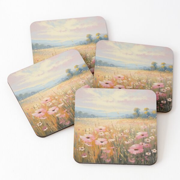 Item preview, Field of Pink Flowers designed and sold by r-tranquility.