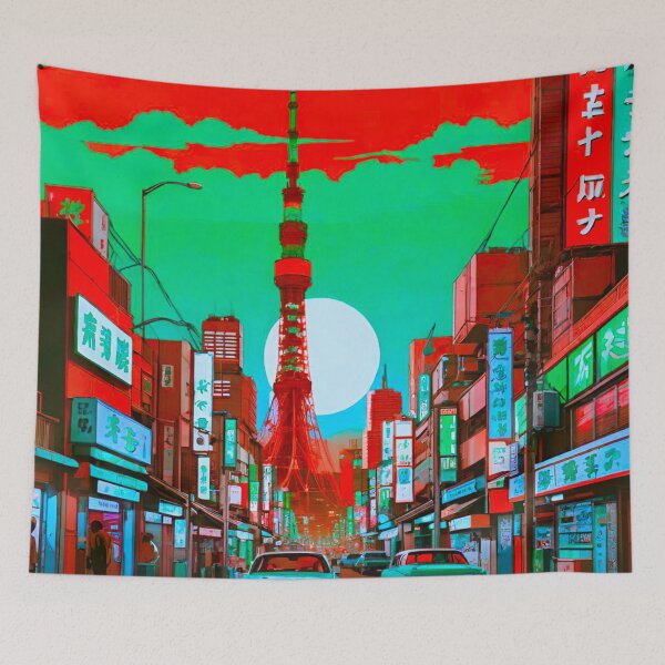 Item preview, Tokyo Tapestry: Exploring the Streets of Japan’s Capital designed and sold by GrizzlyCollective.