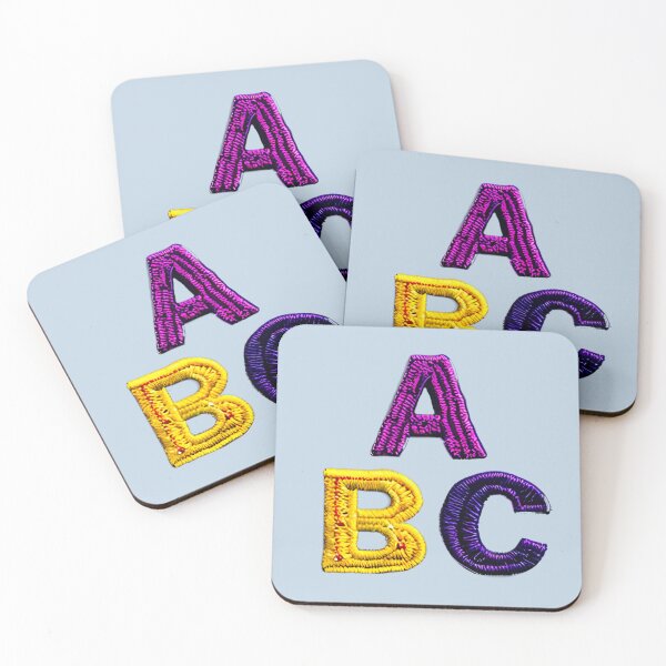 Item preview, letter ABC, monogram. typography collage. ABC art. gift designed and sold by Minibubb.