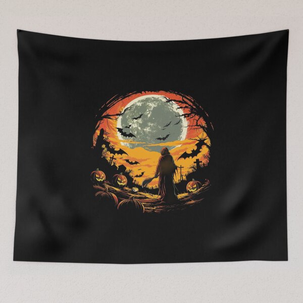Item preview, Happy Halloween.Pumpkins and Bats designed and sold by elnexshop.