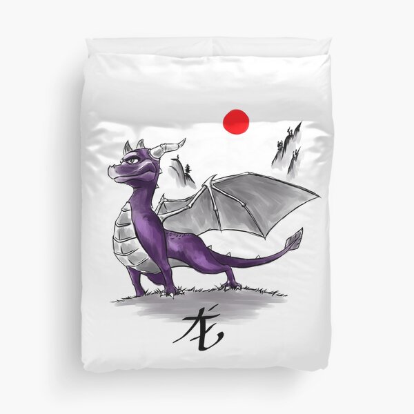 Spyro The Dragon Watercolor Duvet Cover