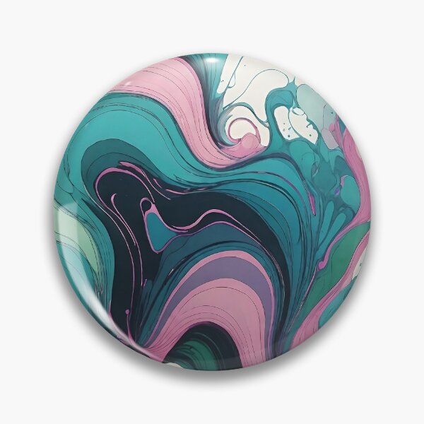 Item preview, Fluid Ink Abstract Art - Blue, black and Pink designed and sold by Printpix.