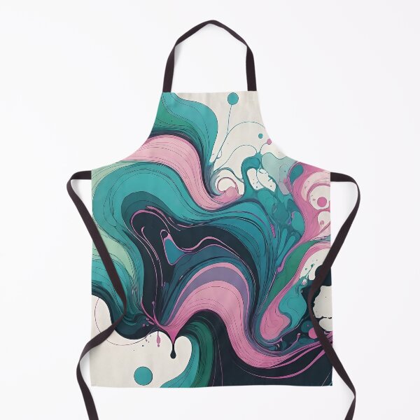 Item preview, Fluid Ink Abstract Art - Blue, black and Pink designed and sold by Printpix.