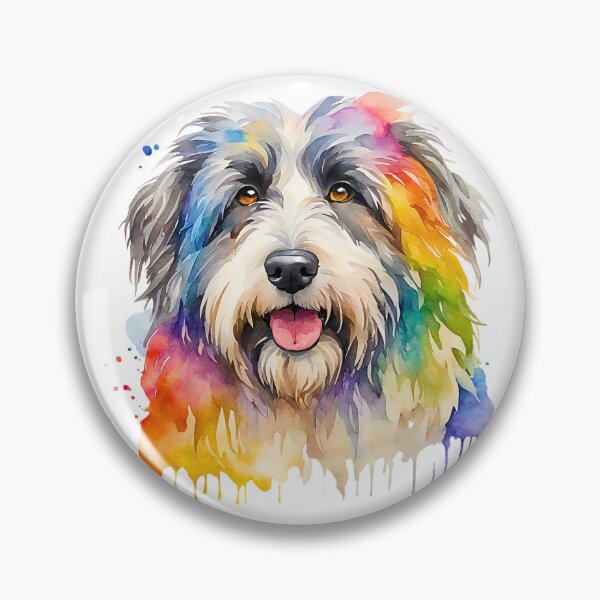 Item preview, Polish Lowland Sheepdog Watercolor Portrait designed and sold by Fredster1966.