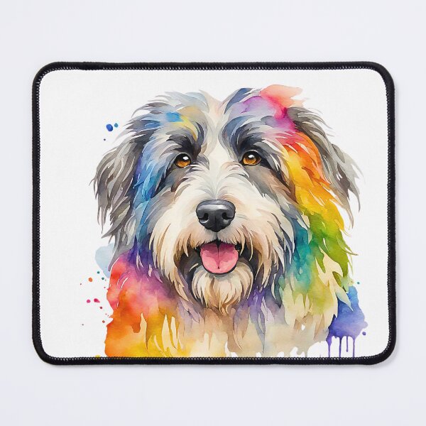 Item preview, Polish Lowland Sheepdog Watercolor Portrait designed and sold by Fredster1966.
