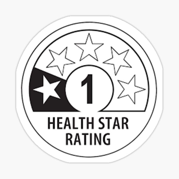 Health Star Rating Sticker