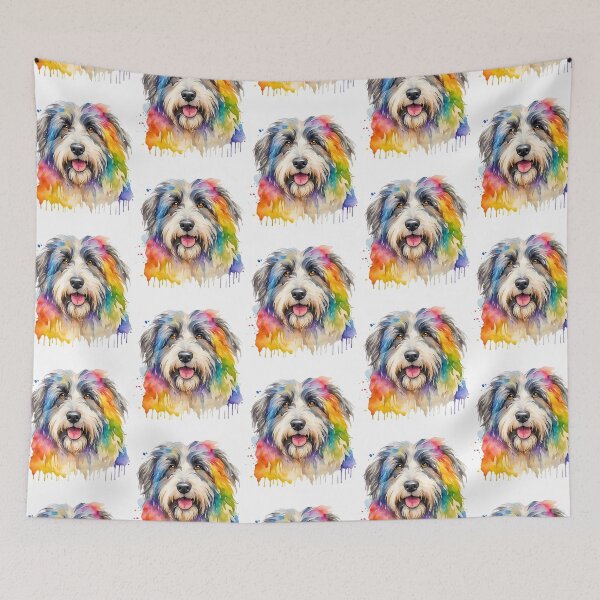 Item preview, Polish Lowland Sheepdog Watercolor Portrait designed and sold by Fredster1966.