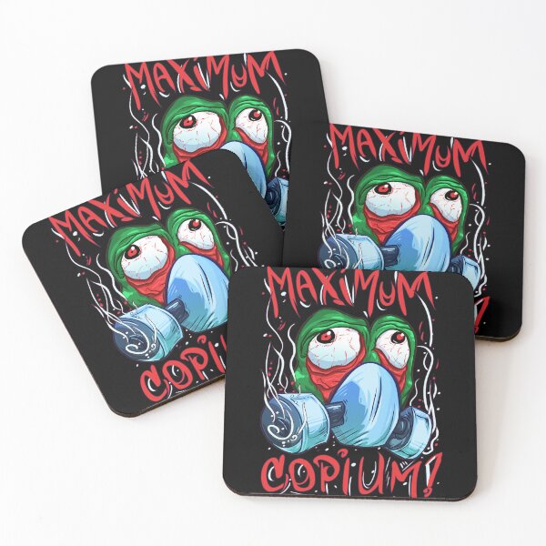 Item preview, MAXimum Copium! Sad Green Frog Meme  designed and sold by yashik.