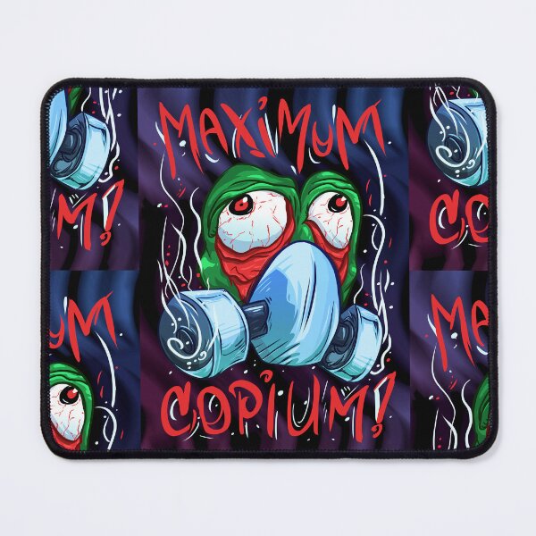 Item preview, MAXimum Copium! Sad Green Frog Meme  designed and sold by yashik.