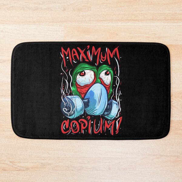 Item preview, MAXimum Copium! Sad Green Frog Meme  designed and sold by yashik.