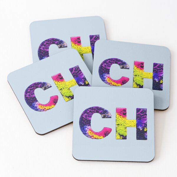 Item preview, letter CH, monogram. typography collage. ABC art. gift designed and sold by Minibubb.