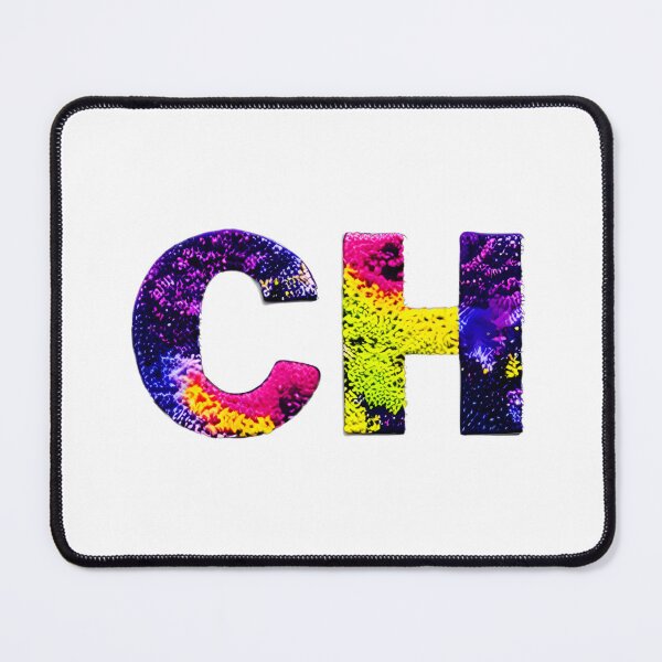 Item preview, letter CH, monogram. typography collage. ABC art. gift designed and sold by Minibubb.