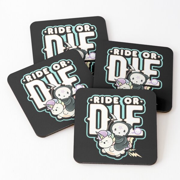 Item preview, Grim Reaper On Unicorn - Ride Or Die  designed and sold by KawaiiKrypt.