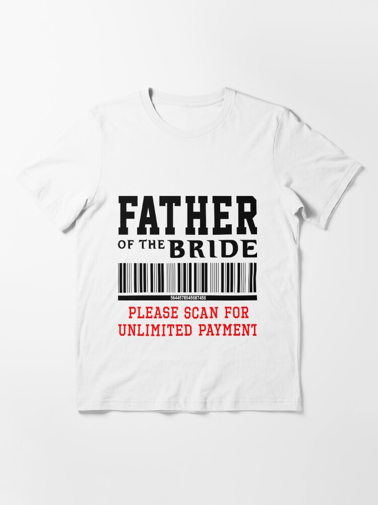Mens Dad Of Girls Tshirt Funny Barcode Payment Fathers Day Tee (Dark  Heather Grey) - M Graphic Tees 