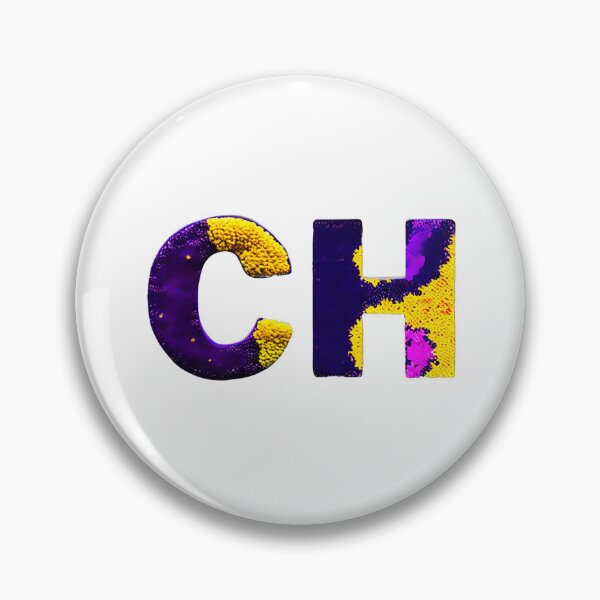 Item preview, letter CH, monogram. typography collage. ABC art. gift designed and sold by Minibubb.
