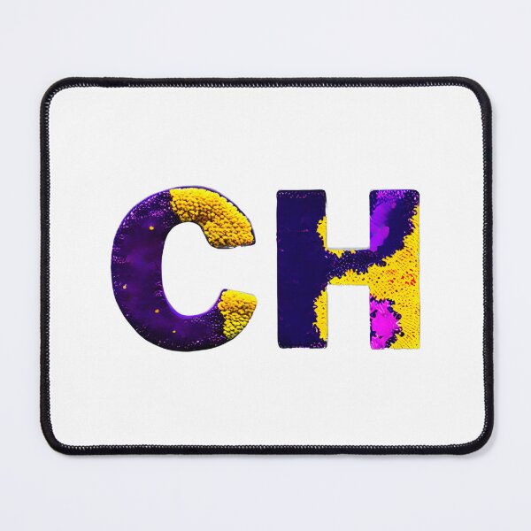 Item preview, letter CH, monogram. typography collage. ABC art. gift designed and sold by Minibubb.