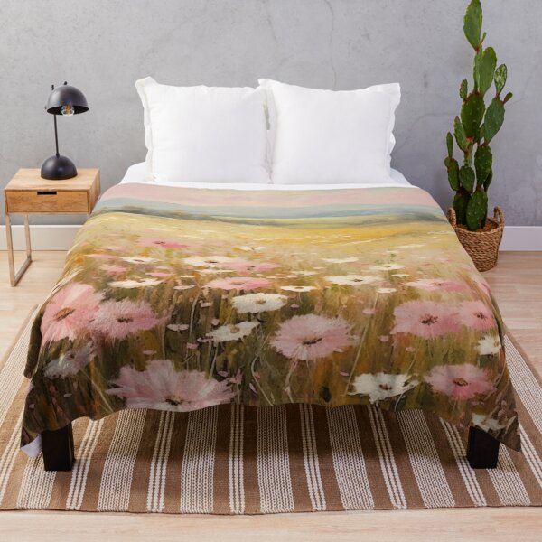Item preview, Field with Pink and White Flowers designed and sold by r-tranquility.