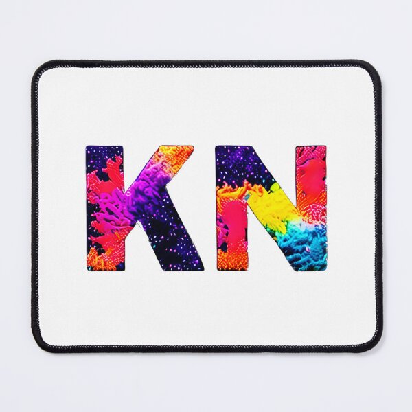 Item preview, letter KN, monogram. typography collage. ABC art. gift designed and sold by Minibubb.