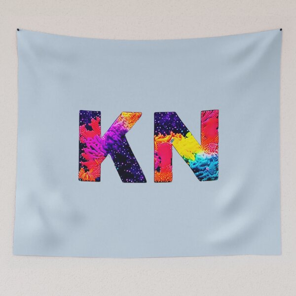 Item preview, letter KN, monogram. typography collage. ABC art. gift designed and sold by Minibubb.