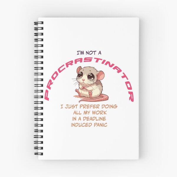 Item preview, Funny Procrastinator Rat Cute Design   designed and sold by Leonardo  Davinci.