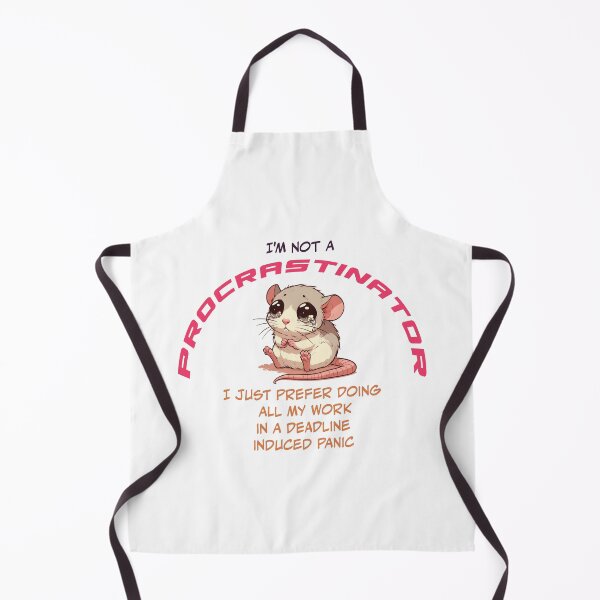 Item preview, Funny Procrastinator Rat Cute Design   designed and sold by Leonardo  Davinci.