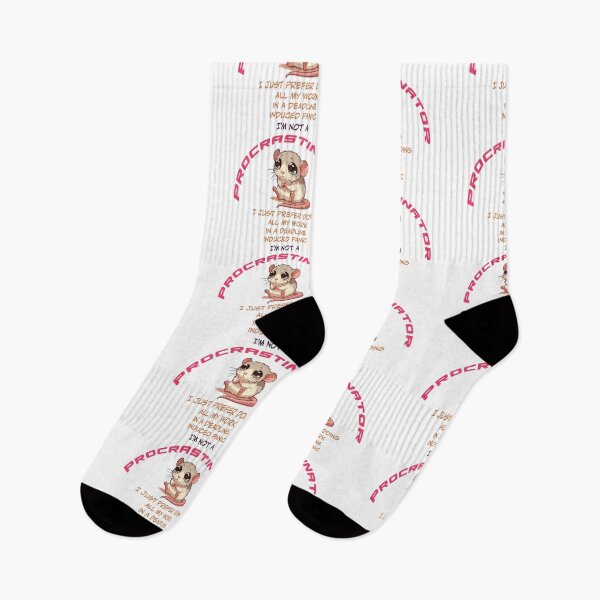 Item preview, Funny Procrastinator Rat Cute Design   designed and sold by Leonardo  Davinci.