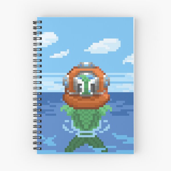 Item preview, Pixel Art Fish Diver designed and sold by PixelCarvel.