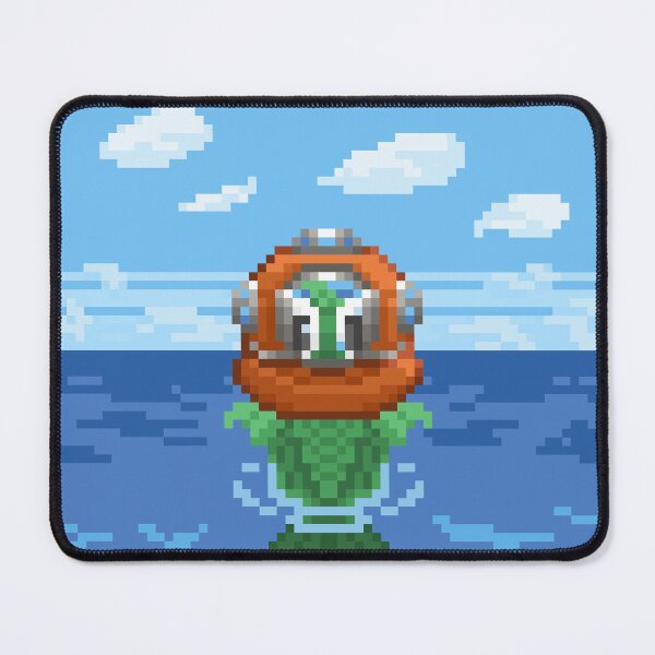 Item preview, Pixel Art Fish Diver designed and sold by PixelCarvel.