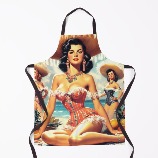 Aperçu de l'œuvre Pin-up de beauté vintage créée et vendue par PulpVintage.
