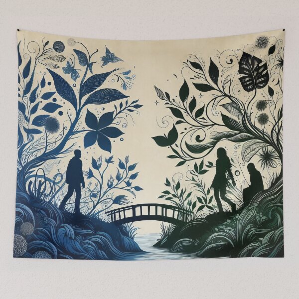 Item preview, Whimsical Nature's Embrace on Mystical Riverside Journey designed and sold by ArtComixHaven.