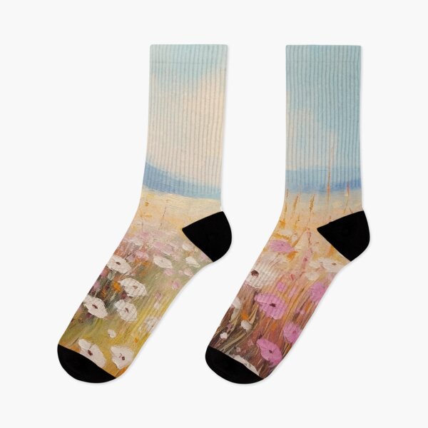 Item preview, Field with Pink and White Flowers designed and sold by r-tranquility.