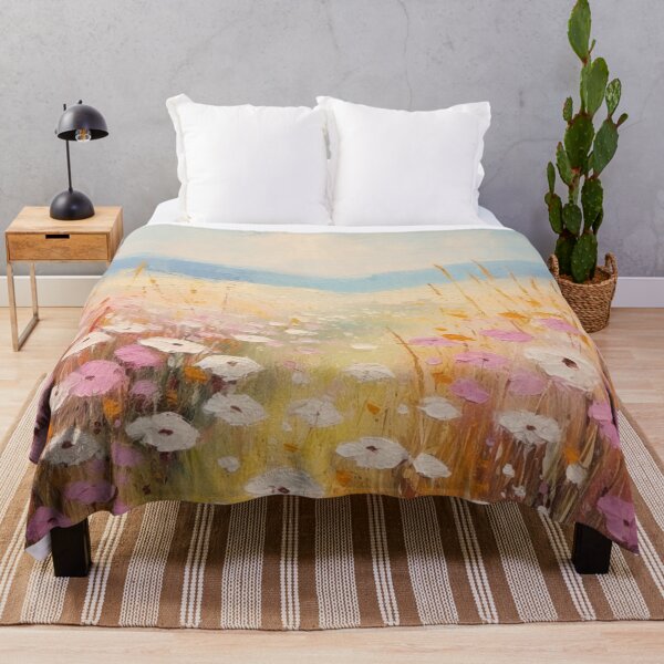 Item preview, Field with Pink and White Flowers designed and sold by r-tranquility.