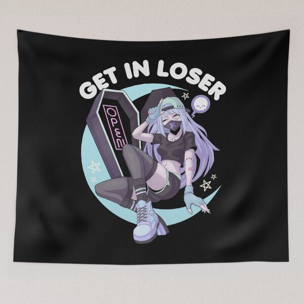 Item preview, Get In Loser Pastel Anime Girl designed and sold by KawaiiKrypt.