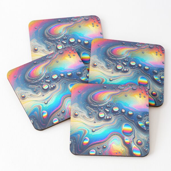 Item preview, Silver Oil Slick With Rainbow Highlights designed and sold by Tlemus9.