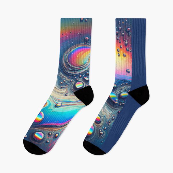 Item preview, Silver Oil Slick With Rainbow Highlights designed and sold by Tlemus9.