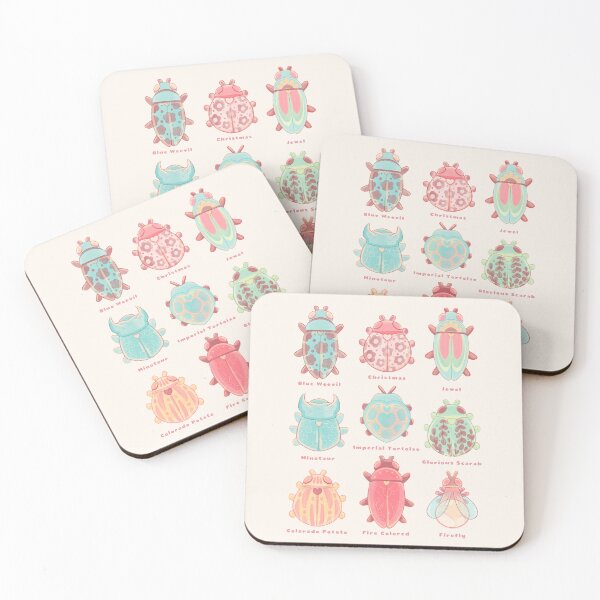 Item preview, Beetle Species Illustration with Names designed and sold by evybenita.