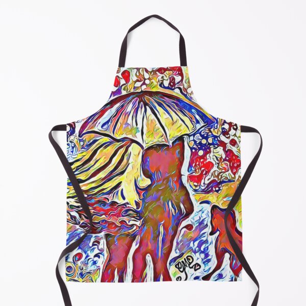 Item preview, 'Under One Umbrella' - Vivid Romance with Pet Artwork designed and sold by gleefulme.