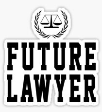 Lawyer T-Shirt Hoodie Mug Coffee Cup: Future Lawyer- Ceramic Mug 11 oz, Funny Gift for Attorney, Law, Student Sticker