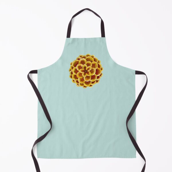 Item preview, Fiery Summer Zinnia Flower in Yellow  designed and sold by Bekah Grace.