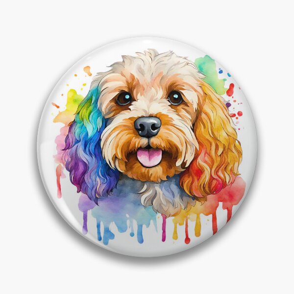 Item preview, Cockapoo Watercolor Portrait designed and sold by Fredster1966.