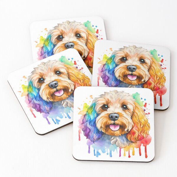 Item preview, Cockapoo Watercolor Portrait designed and sold by Fredster1966.