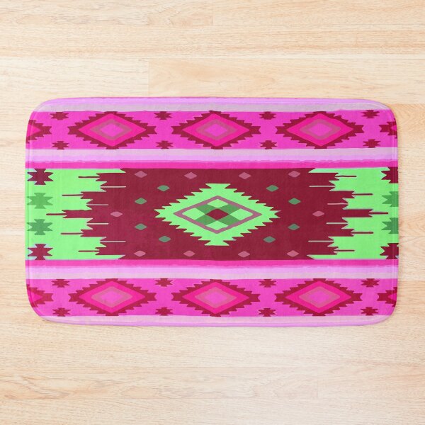 Item preview, Hot pink southwest flair dopamine dressing maximalist folk art boho chic decor designed and sold by T-Mex.