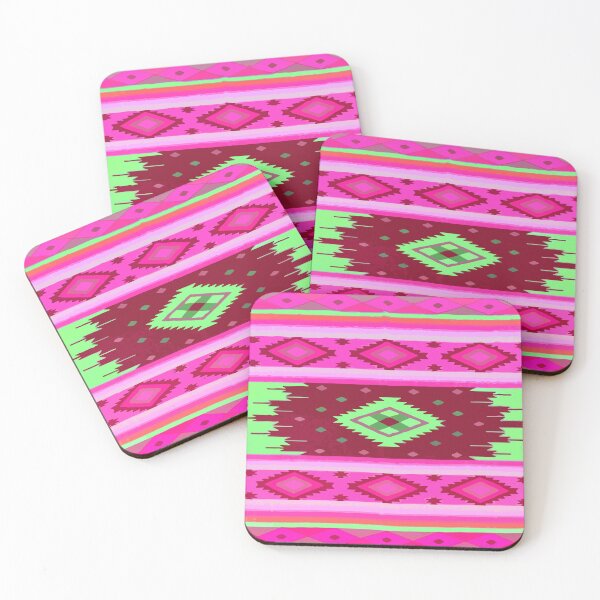Item preview, Hot pink southwest flair dopamine dressing maximalist folk art boho chic decor designed and sold by T-Mex.